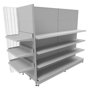 Gondola Rack with Plain Panel Display